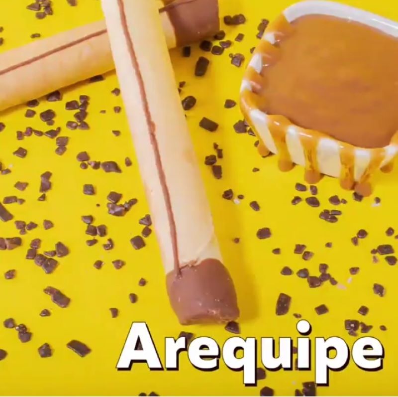 La Delicia Deditos de Bocadillo Rellenos de Arequipe guayaba dulce postre