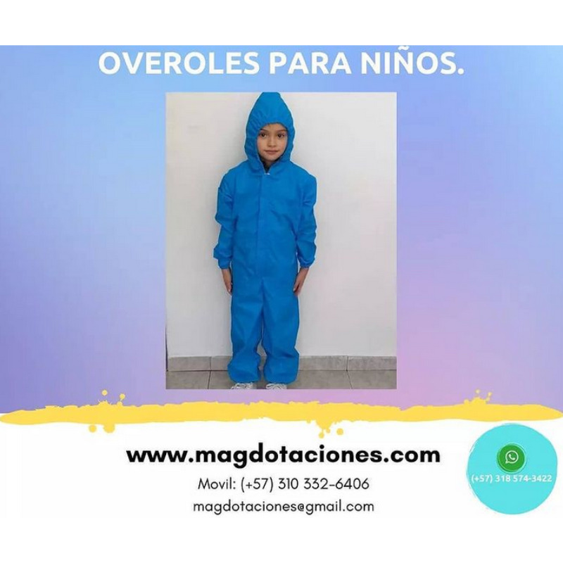 Overol antifluido niños 2025