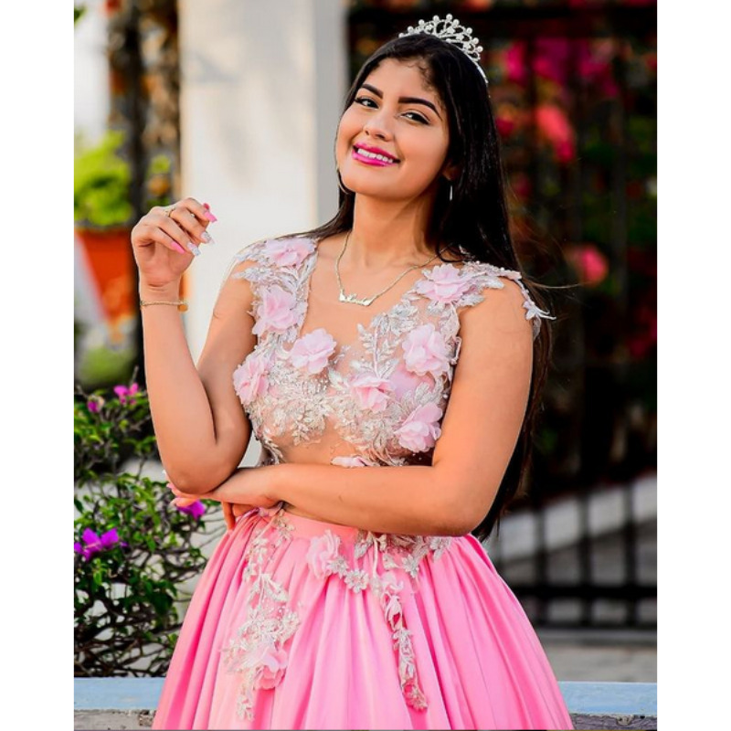 Vestidos palo de online rosa de 15